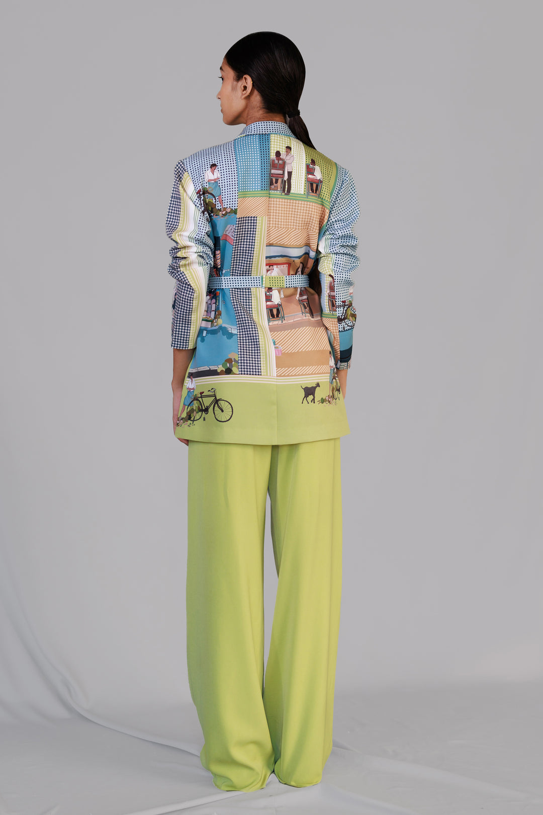 Street printed coat set