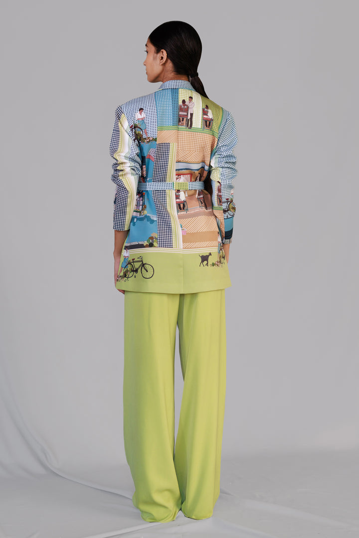 Street printed coat set