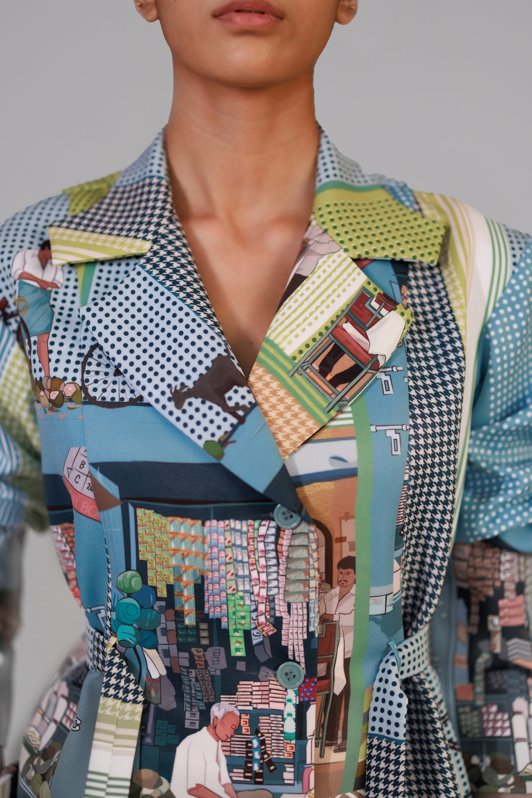 Street printed coat set