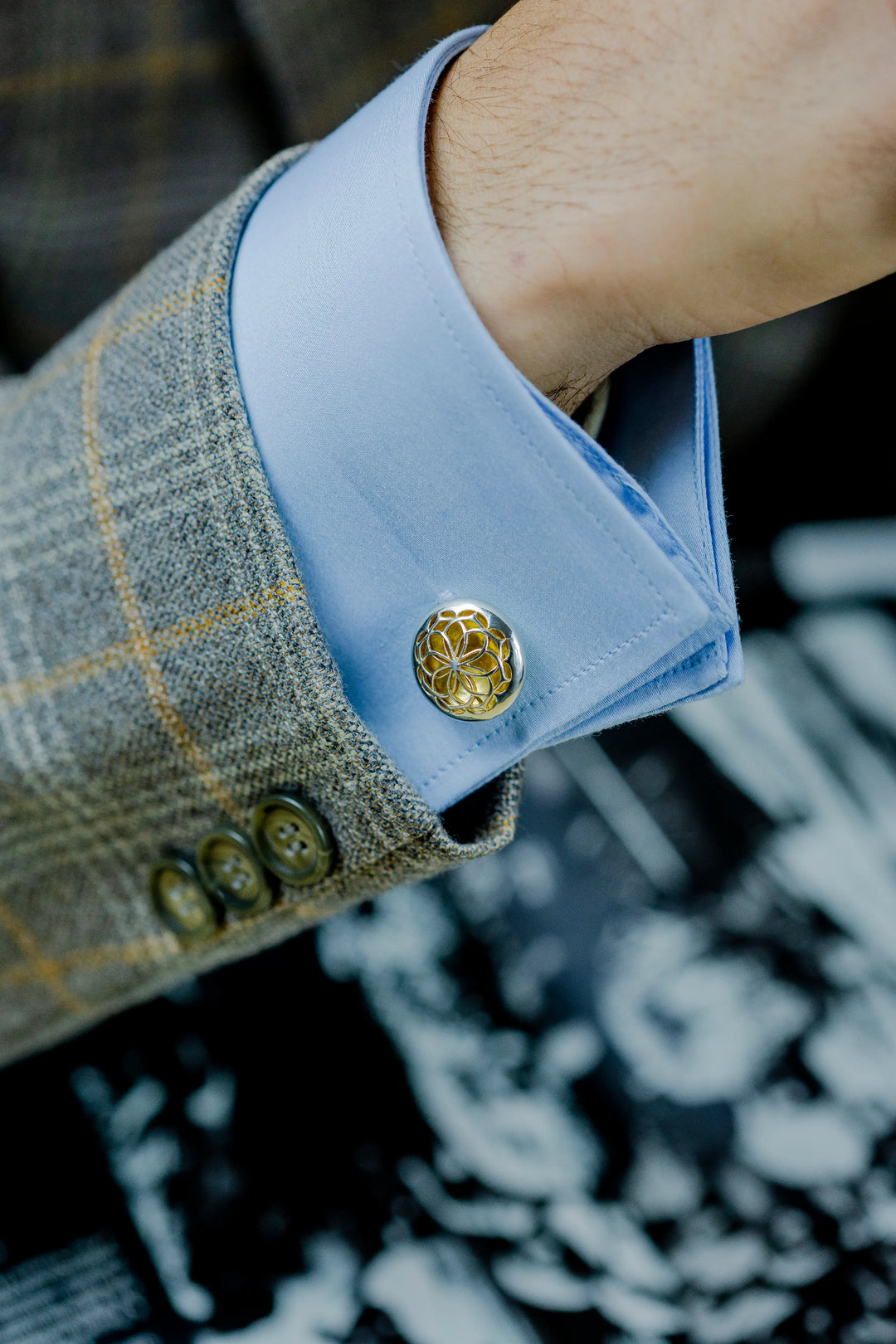 Golden Glimpse Cufflinks