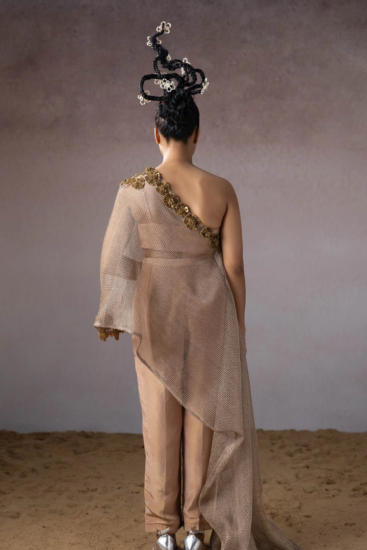 "Wired" cape, bustier & pants