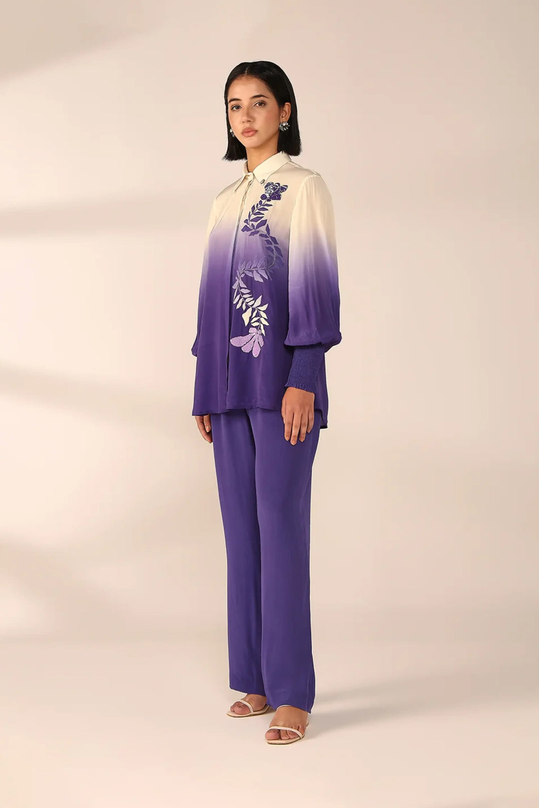 Vertical Embroidered Co-Ord Set