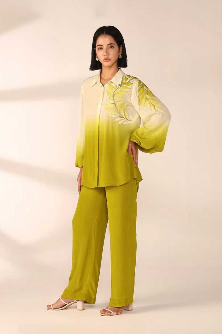Shoulder Embroidered Co-ord Set