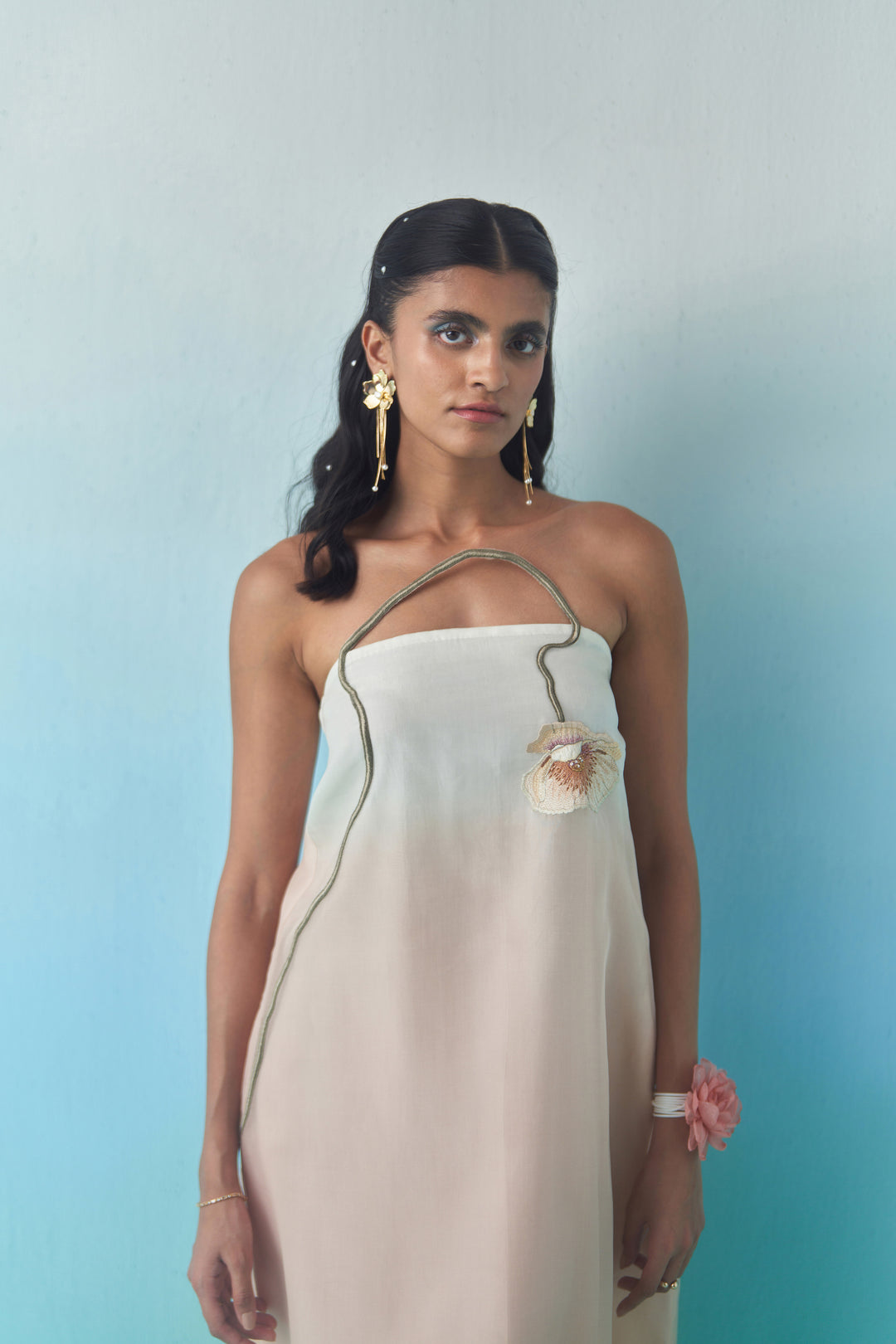 PEACH SORBET TUBE DRESS