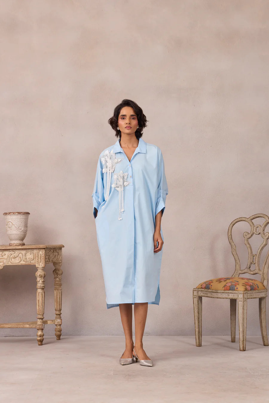 Solaris Applique Dress