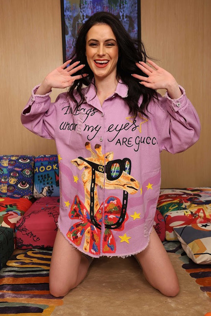 GUCCI EYES LILAC JACKET