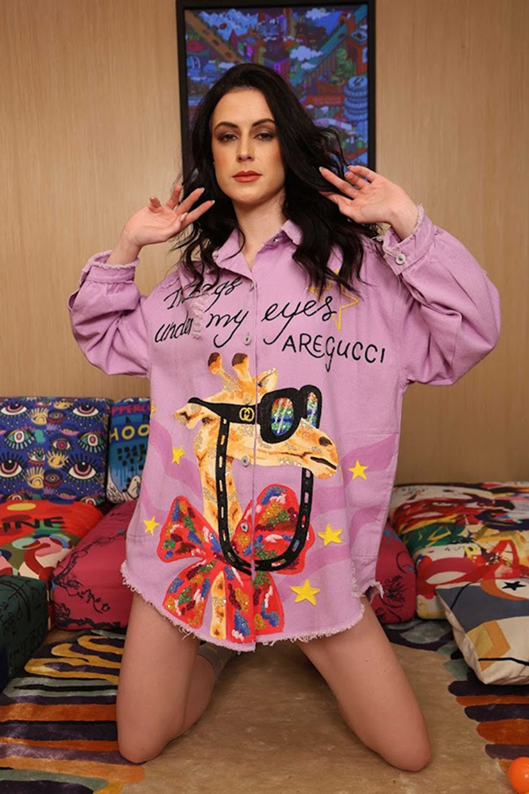 GUCCI EYES LILAC JACKET