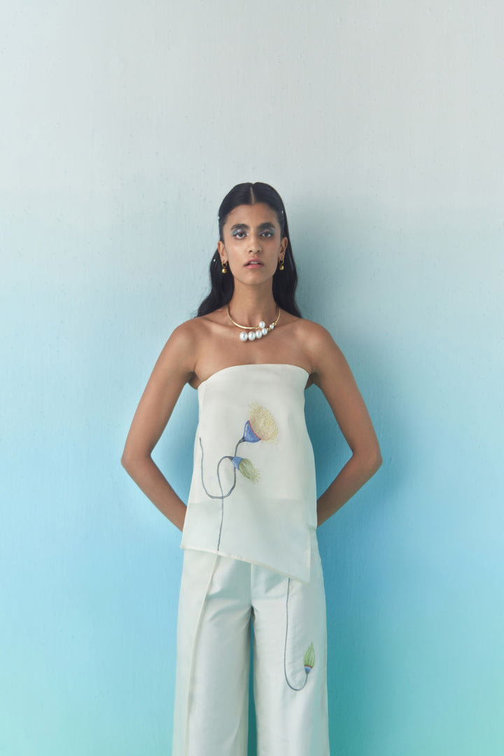 Bloom tube top and trousers set