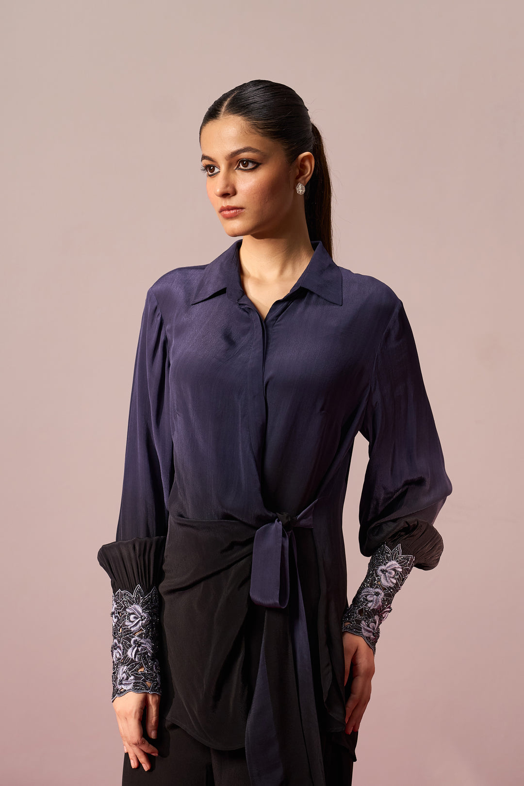 Tie up Coord Set- Ash