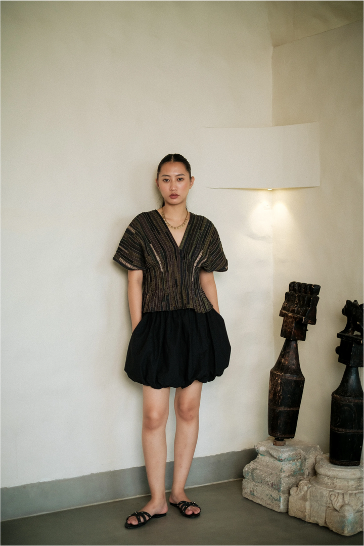 Meknes kimono top - Green