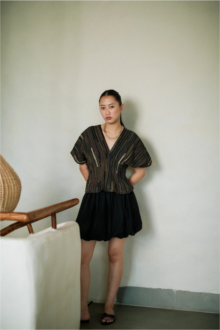 Meknes kimono top - Green