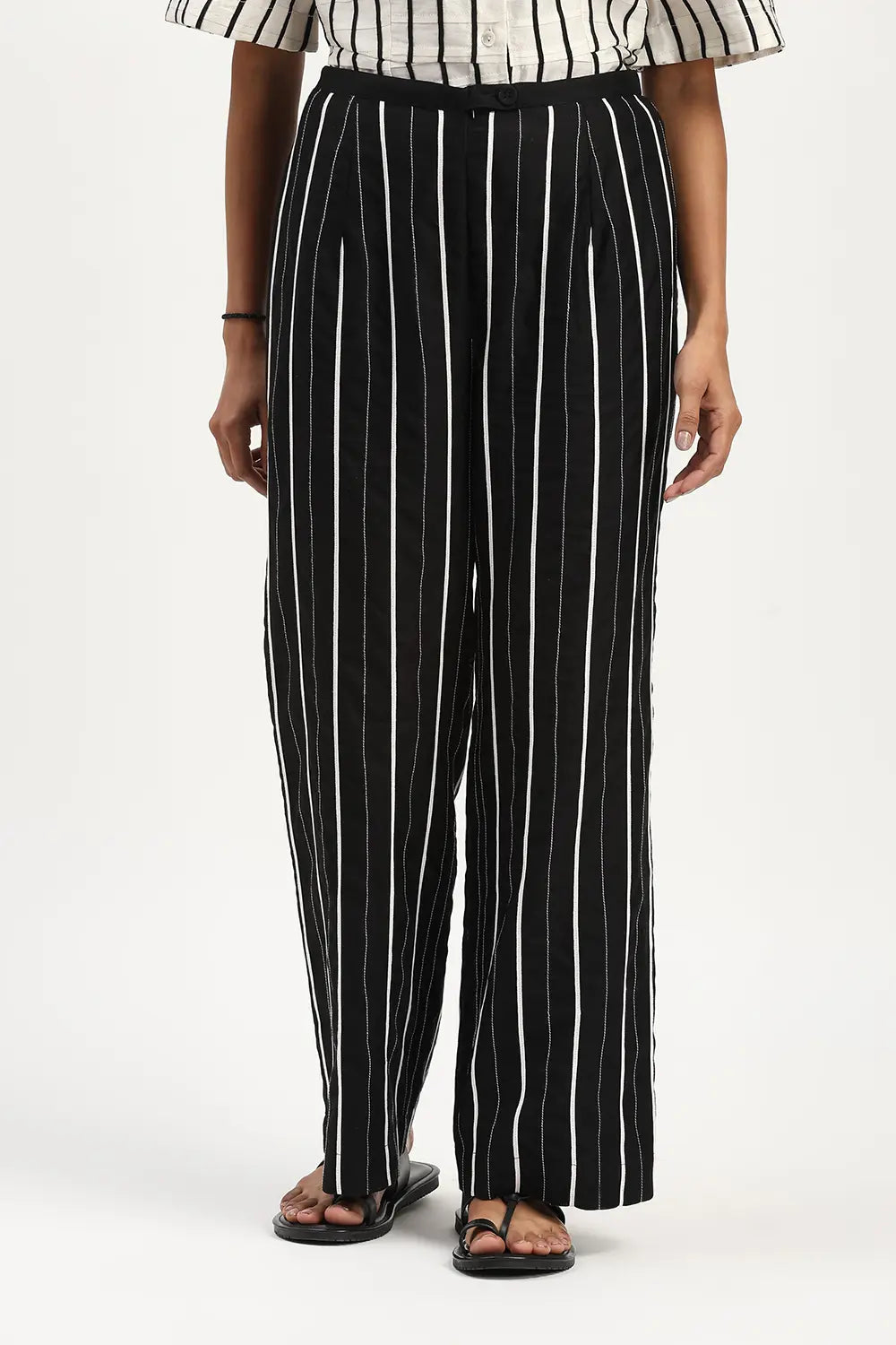 Tape Stripe Trouser - Black