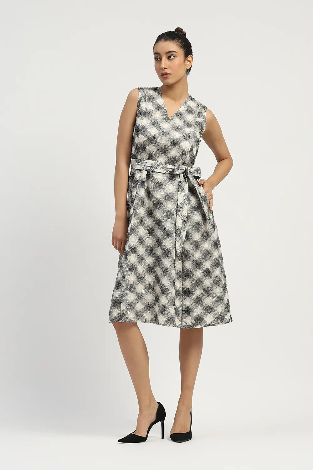Lattice Cutwork Dress