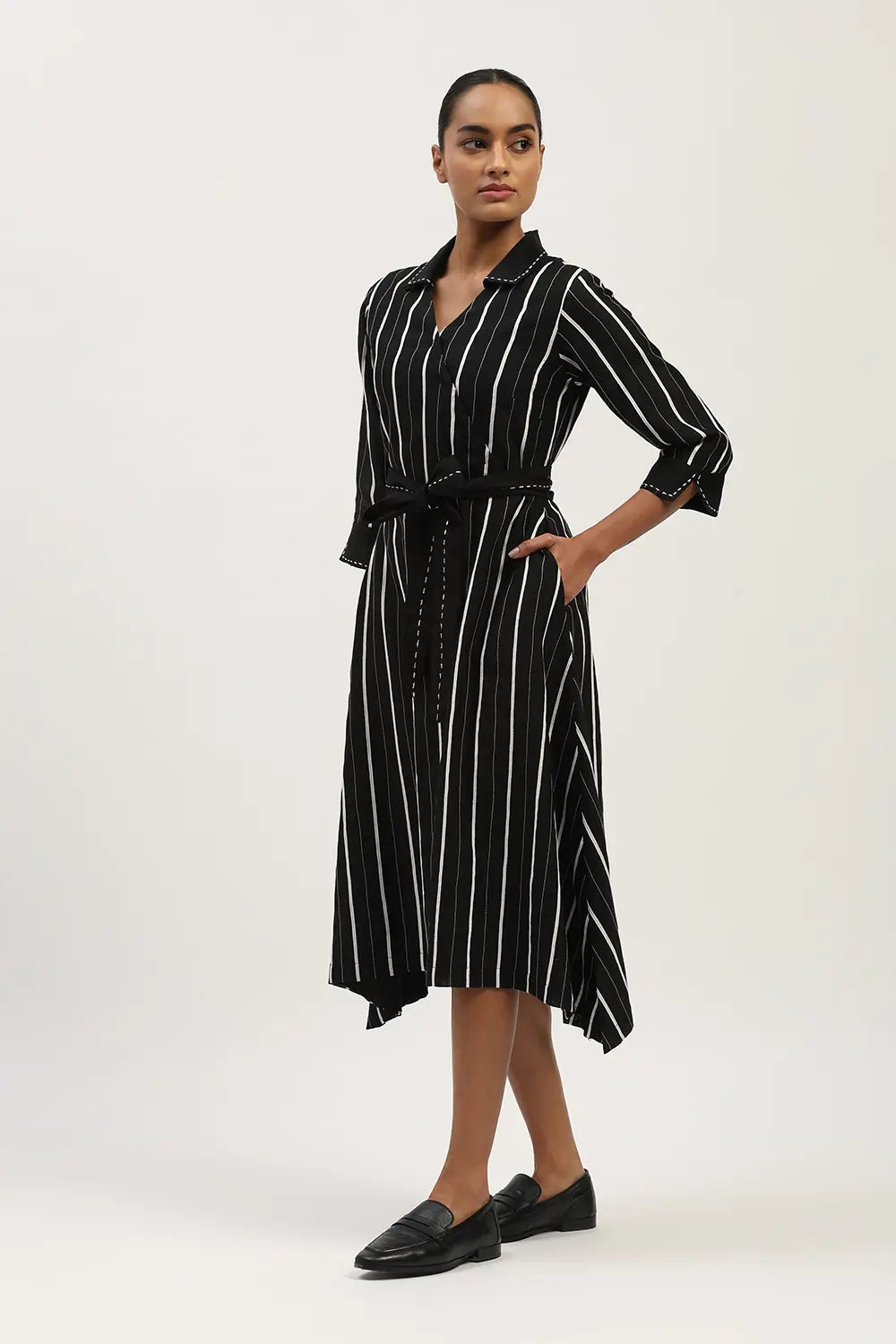Tape Stripe Dress