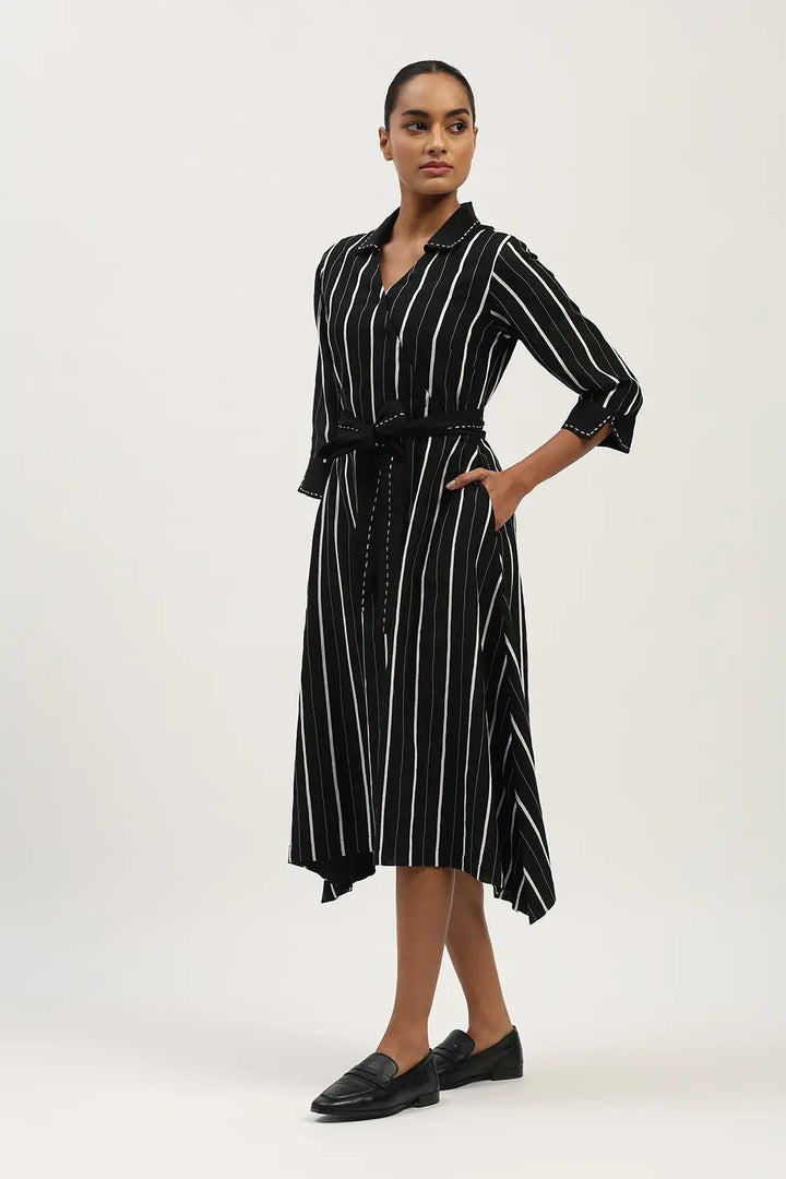 Tape Stripe Dress