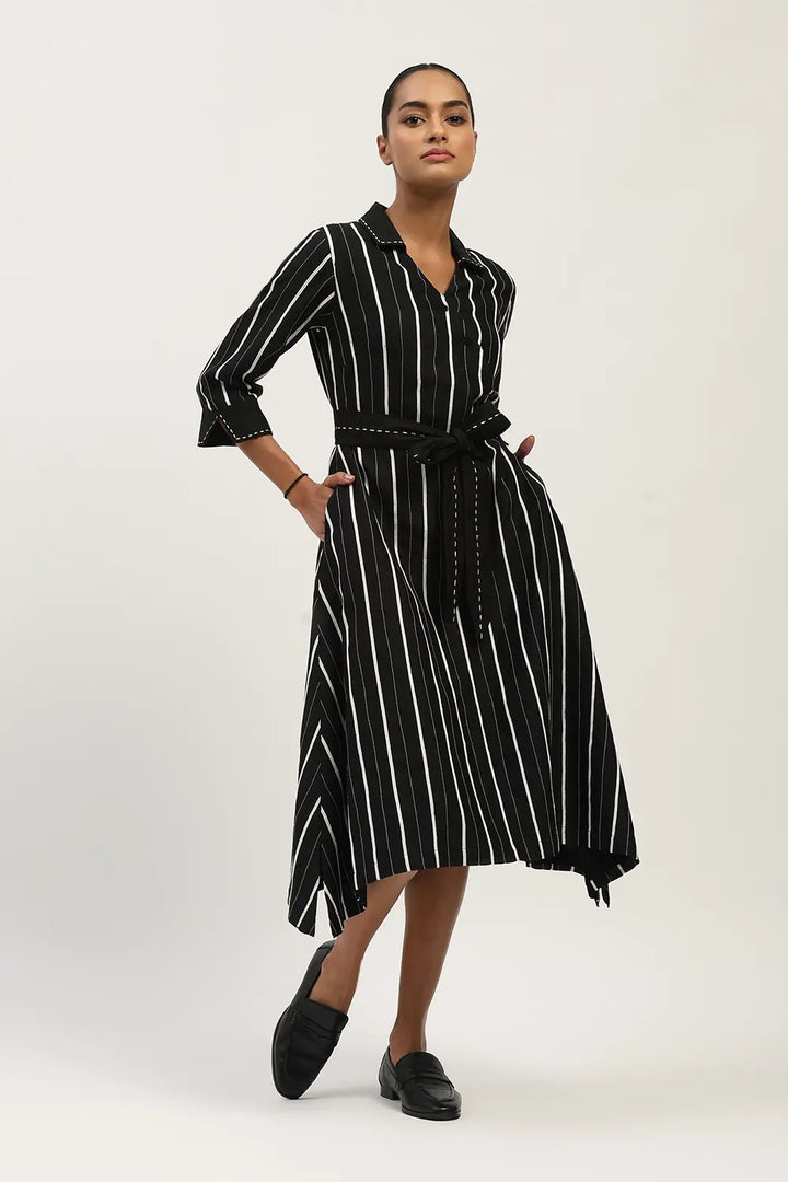 Tape Stripe Dress