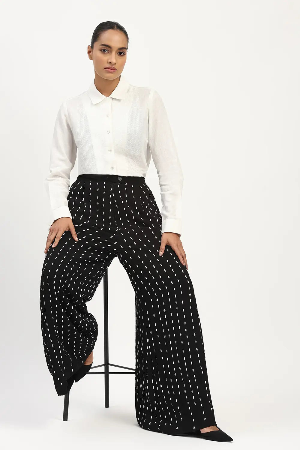 Ombre Stab Stitch Trouser