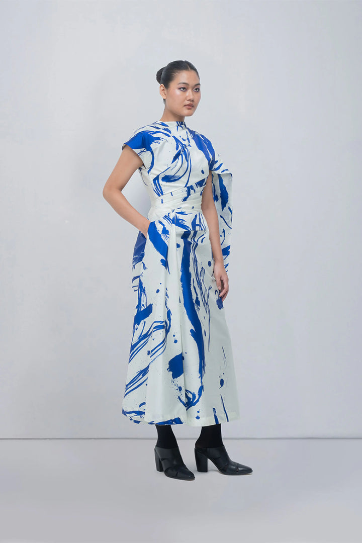 Shiori Draped Dress