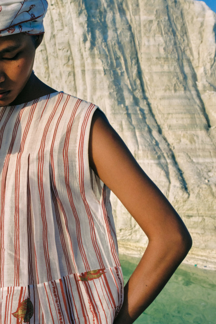 May Box Pleat Top