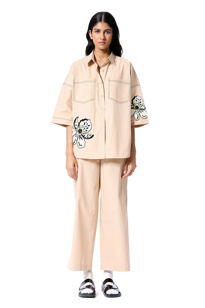 Iris Stem' Shirt - Beige