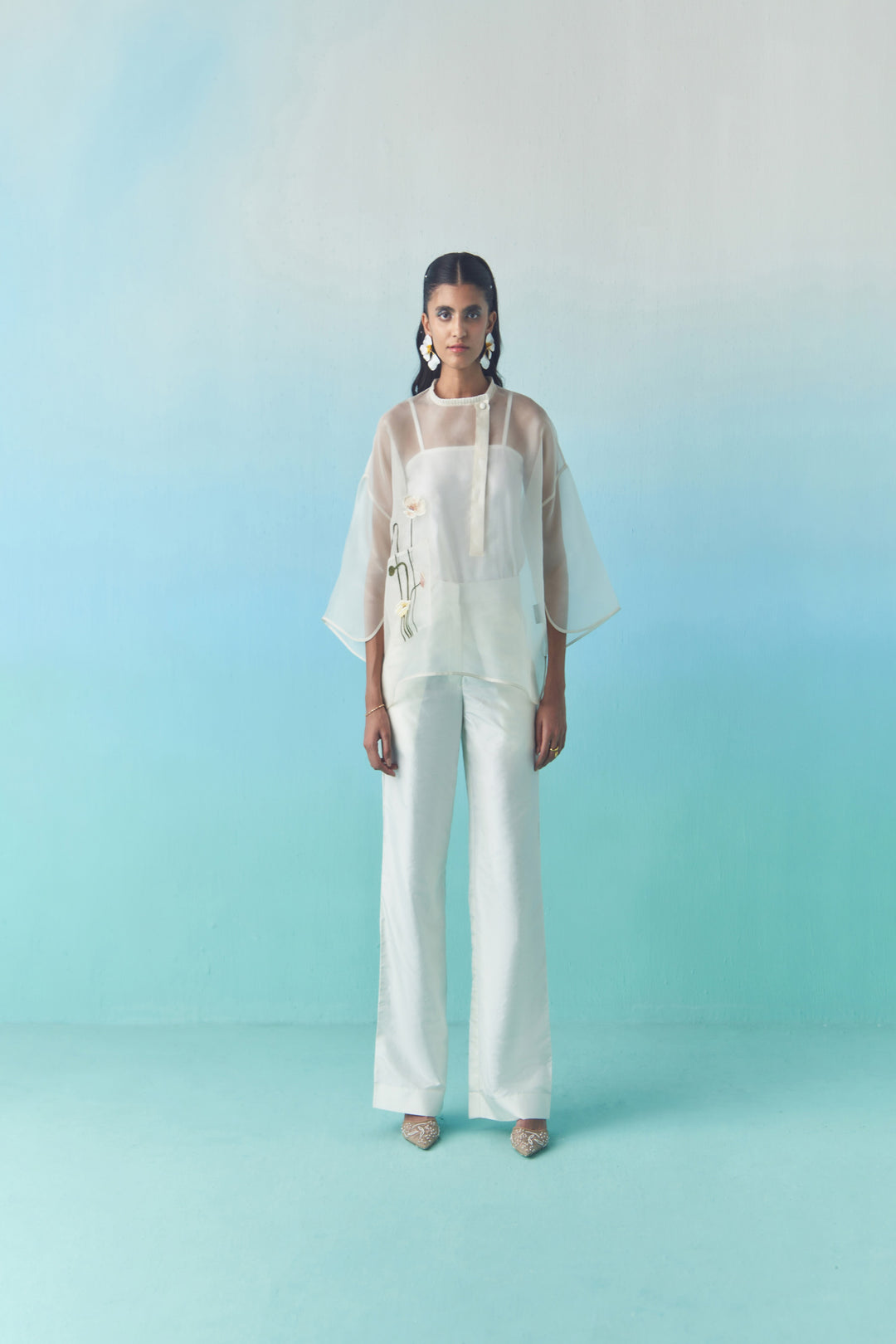 Sheer Summer Bloom Top