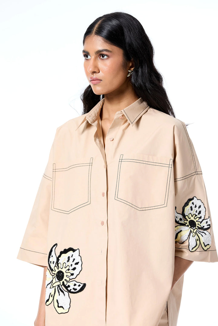 Iris Stem' Shirt - Beige