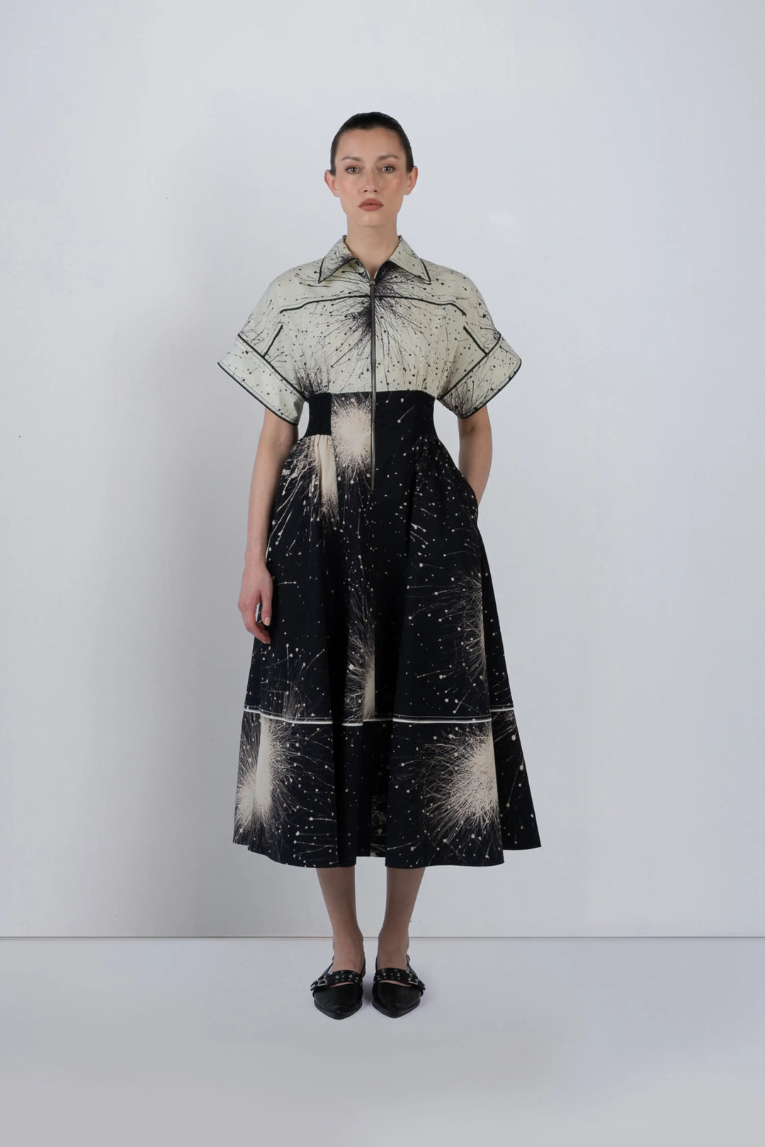 Esther Dress In Splatter Print
