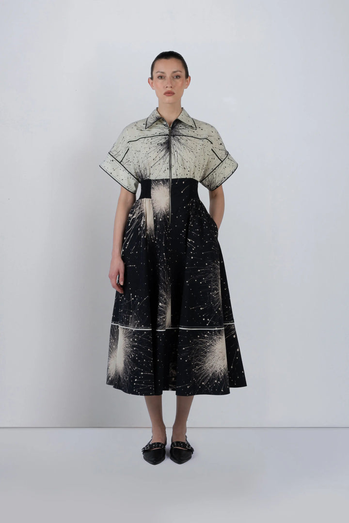 Esther Dress In Splatter Print