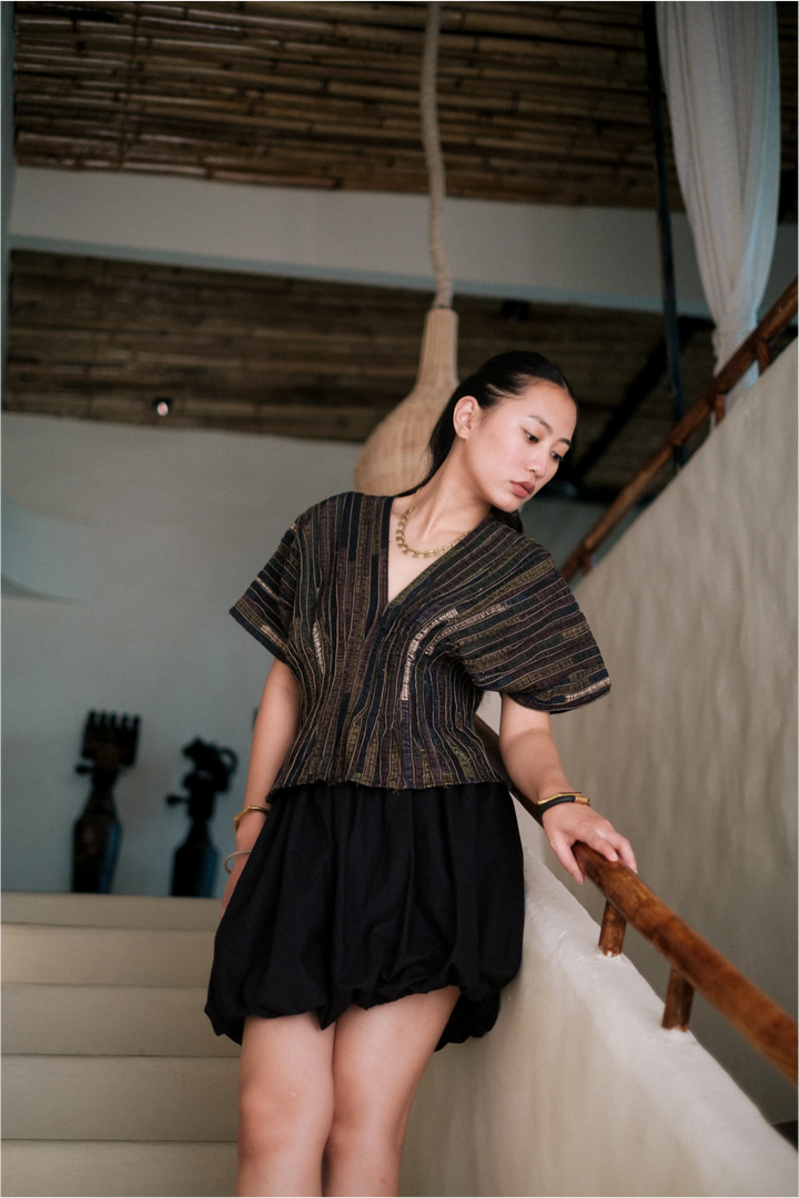 Meknes kimono top - Green