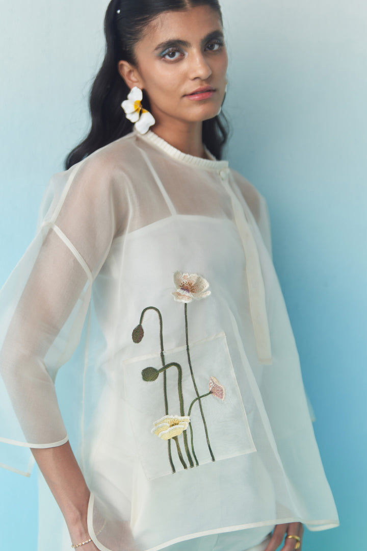 Sheer Summer Bloom Top