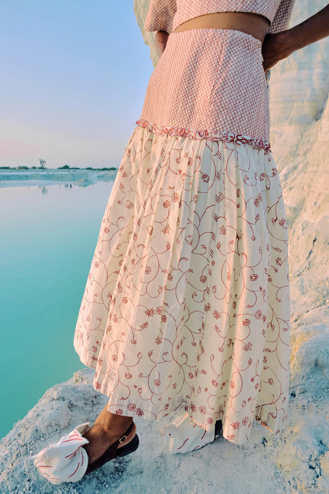 ⁠Hnin Quilted Skirt