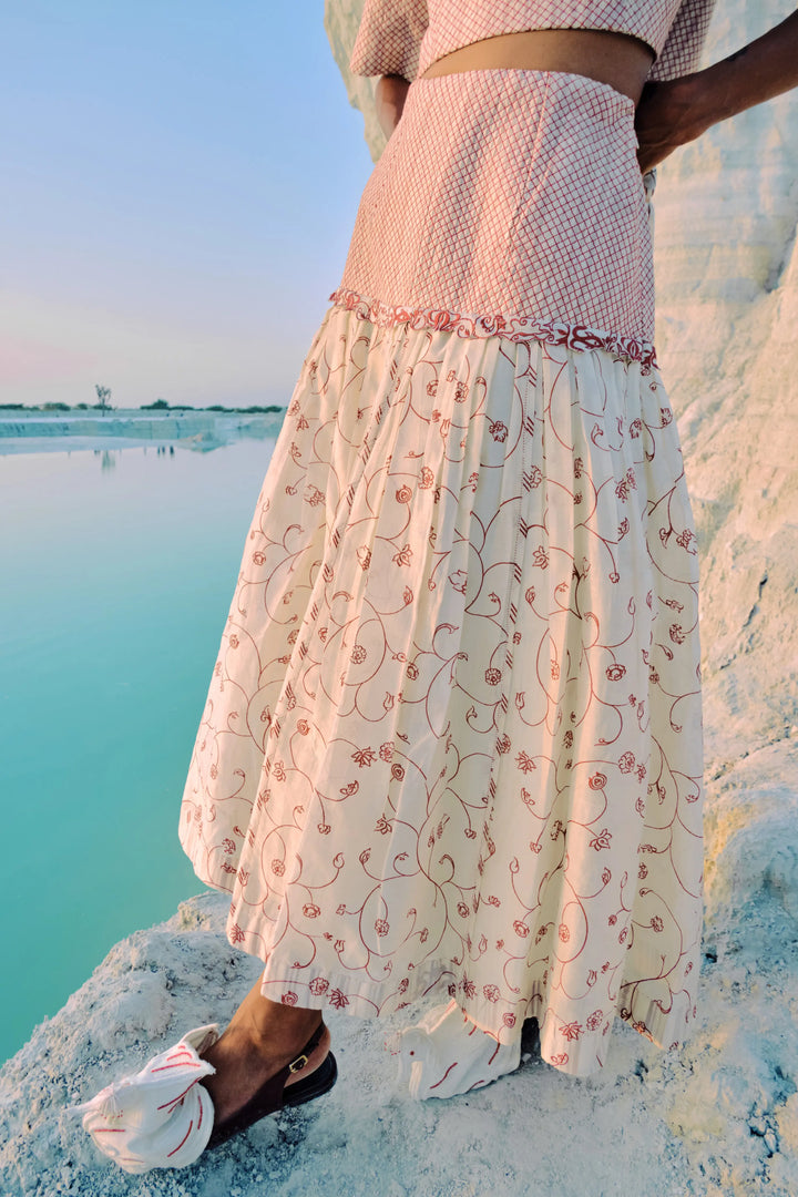 ⁠Hnin Quilted Skirt