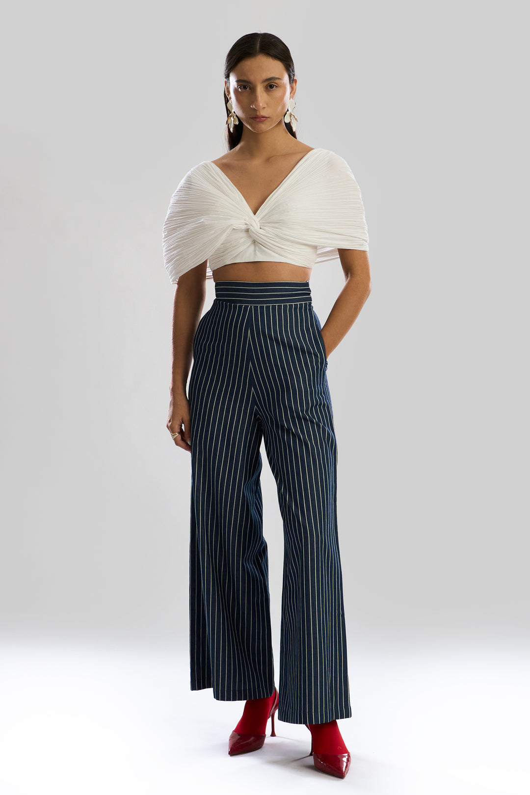 Stripe Denim Pants