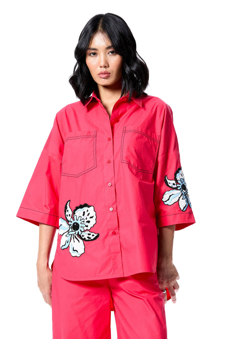 Iris Stem' Shirt - Red