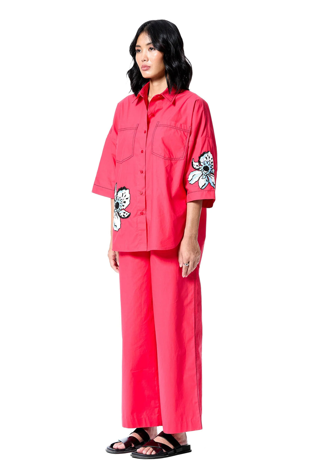 Iris Stem' Shirt - Red