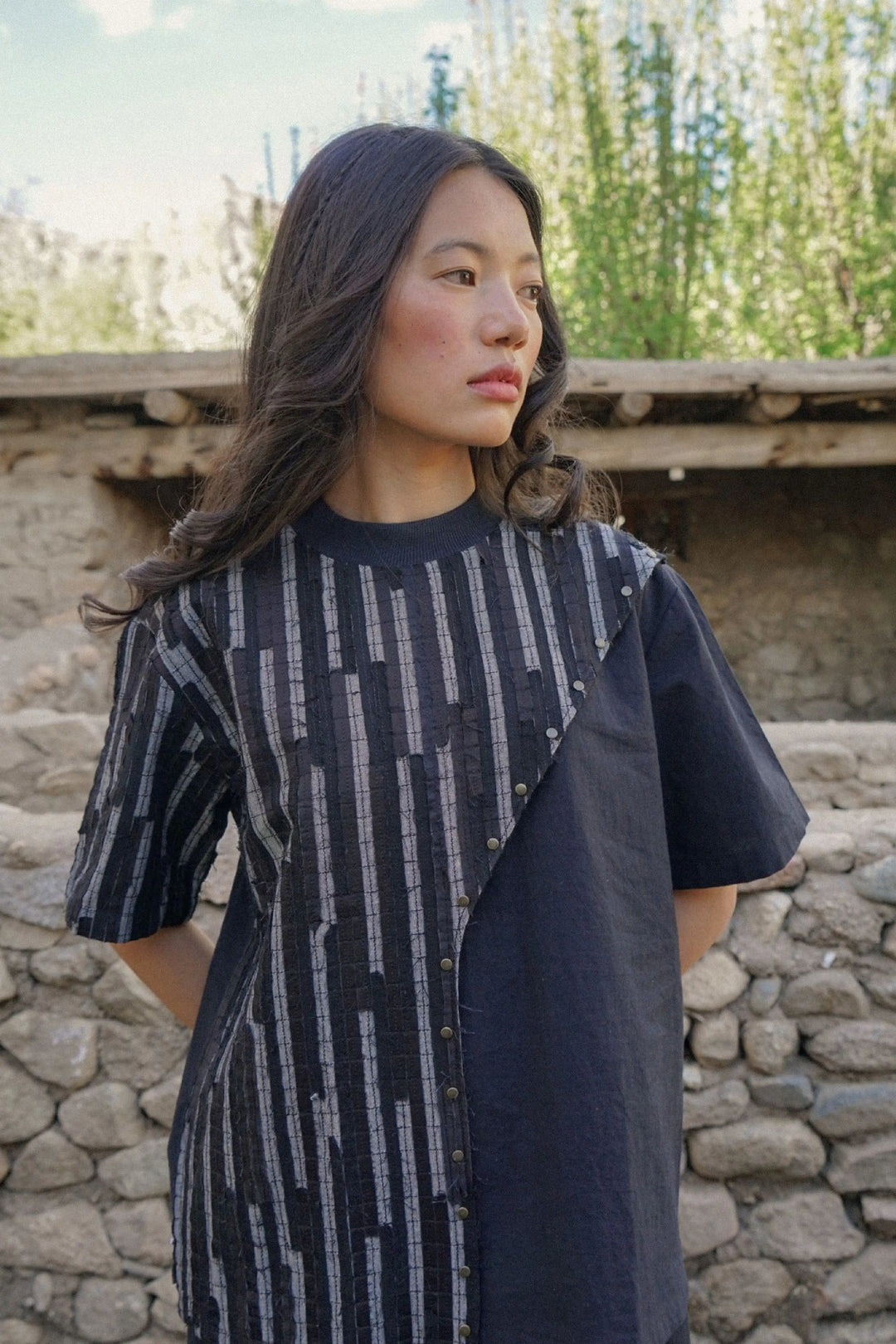 Tso Textured Top – Noir
