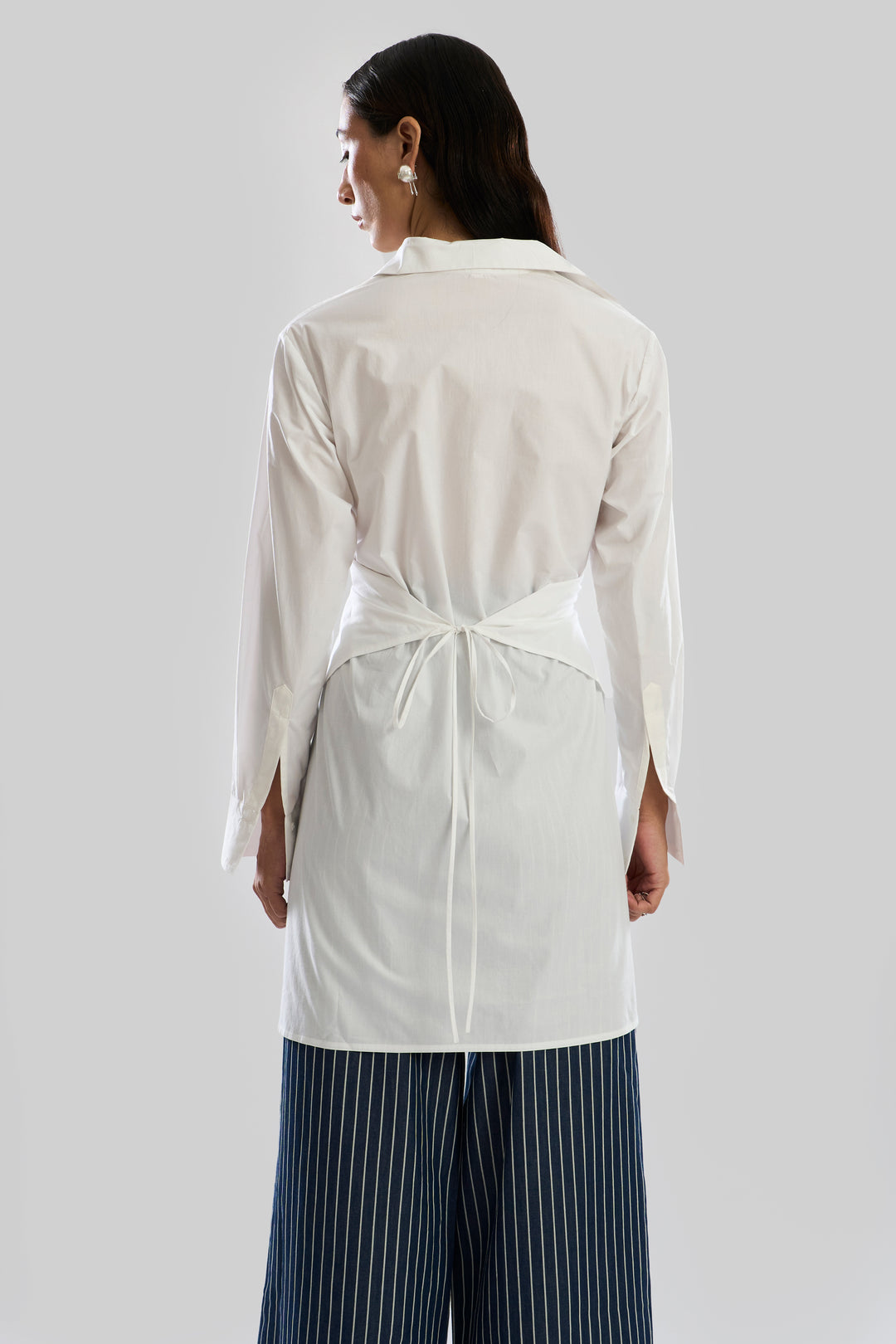 White Noise Wrap Shirt