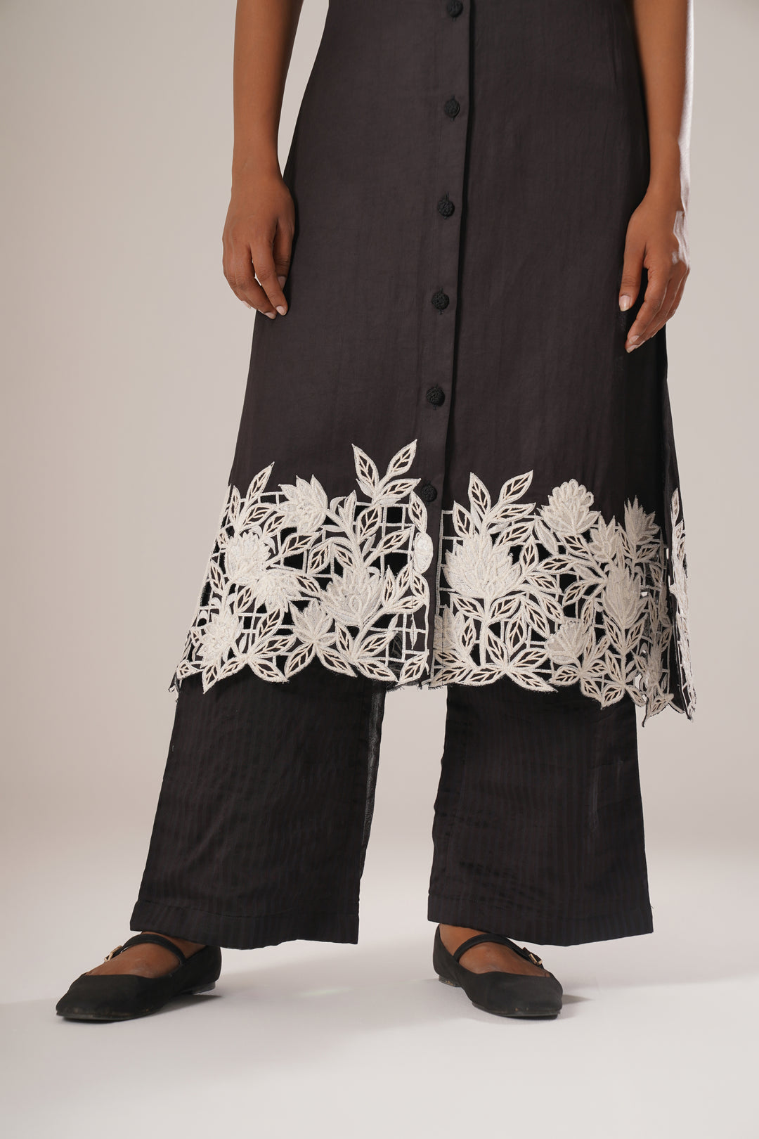 Noir Flora Kurta