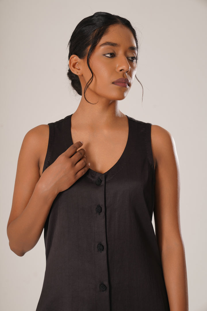 Noir Flora Kurta
