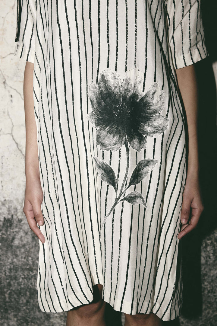 Stripe bloom dress