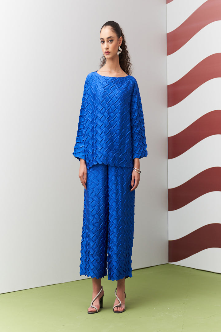 Blue Chibas Coord Set