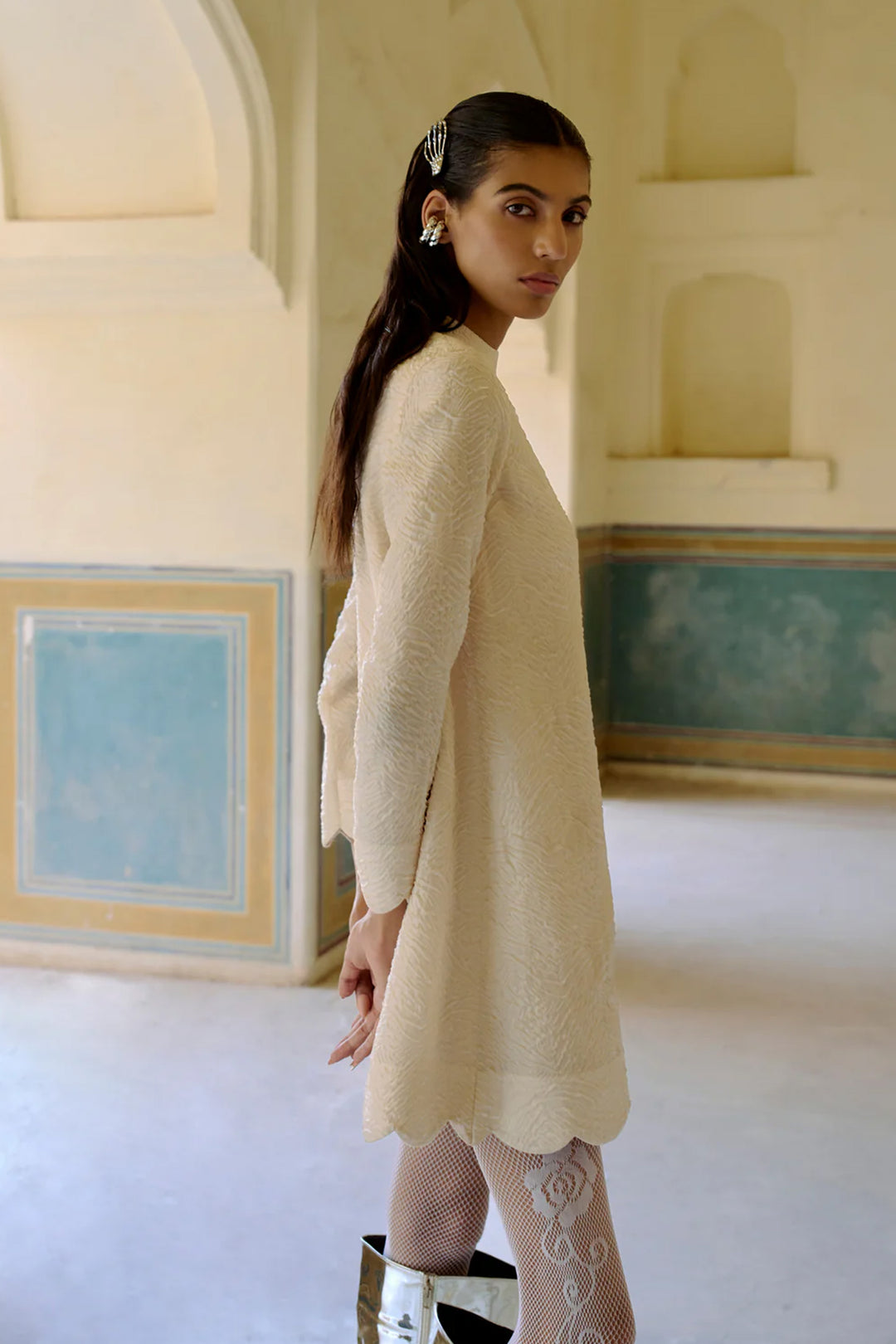 LOOMA SCALLOP DRESS