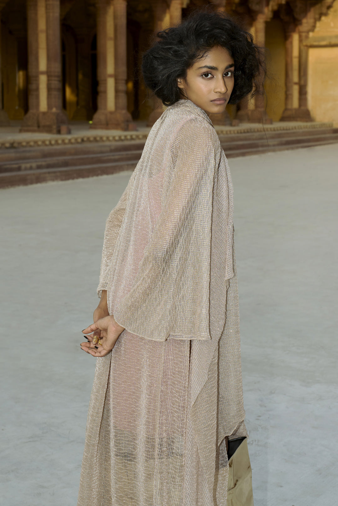 SHIMMER ABAYA DRESS