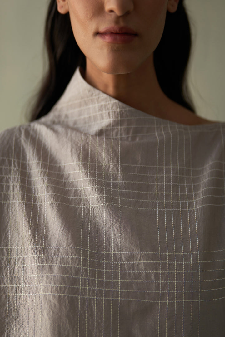 Steel Grey Silk Co-Ords