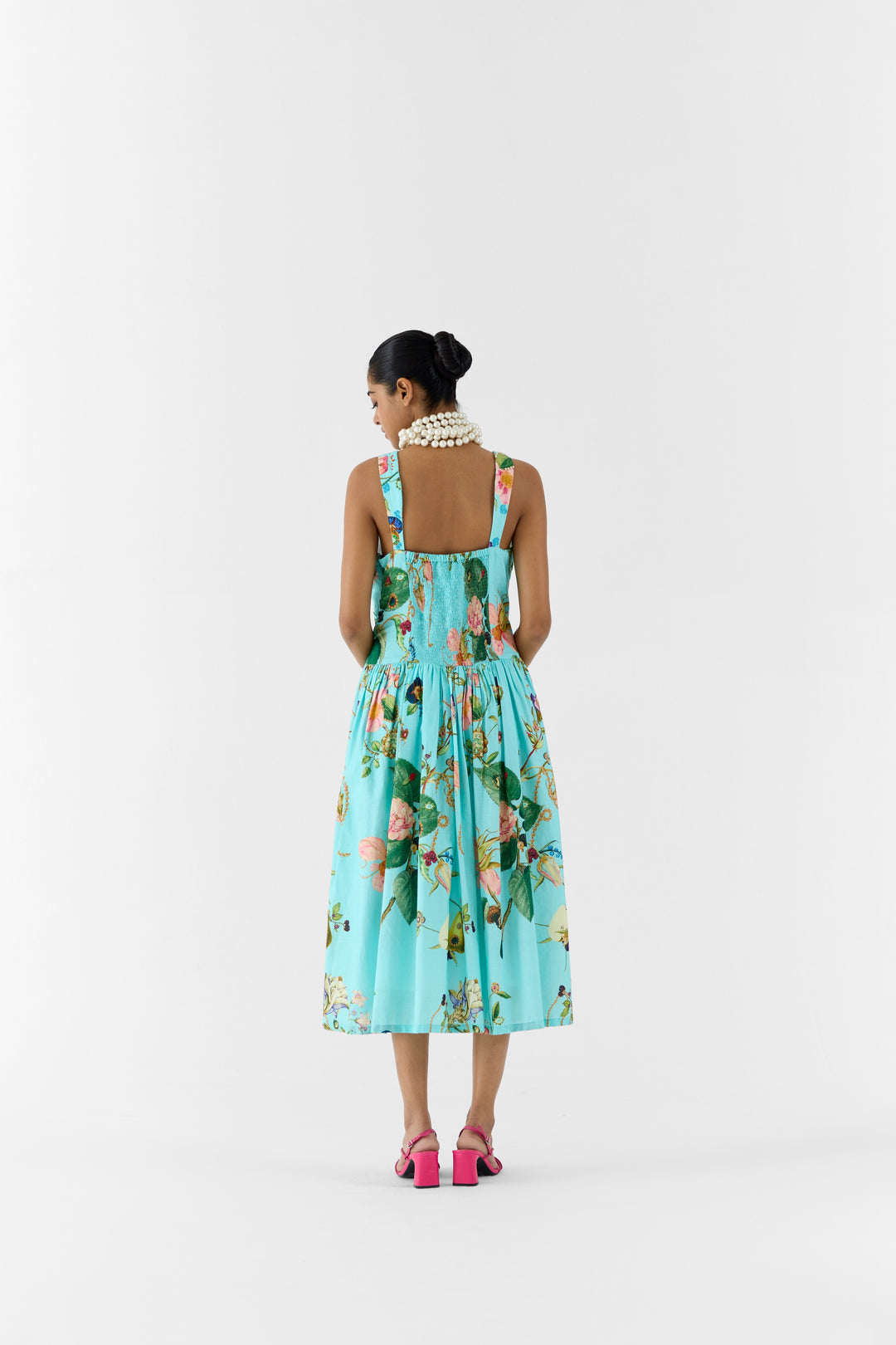 BLUE BLOSSOM SWEETHEART DRESS