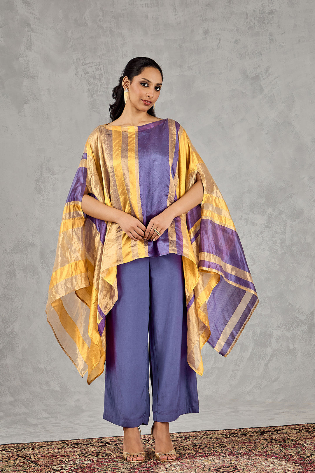 Yellow Asymmetrical Cape Set