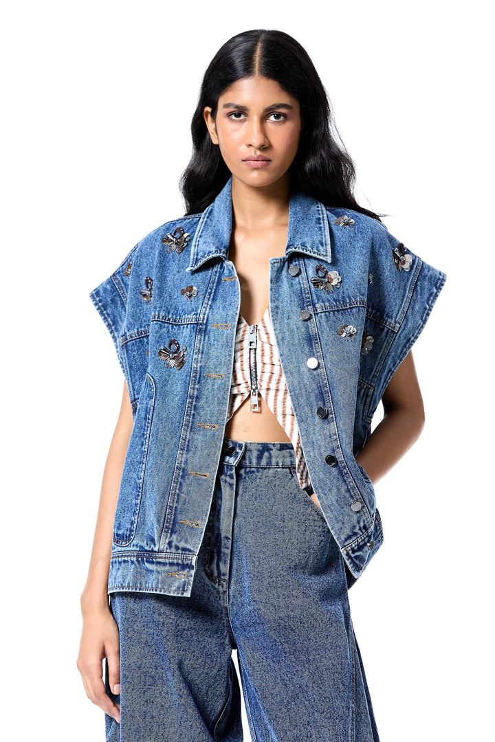 'Erza' Denim Vest