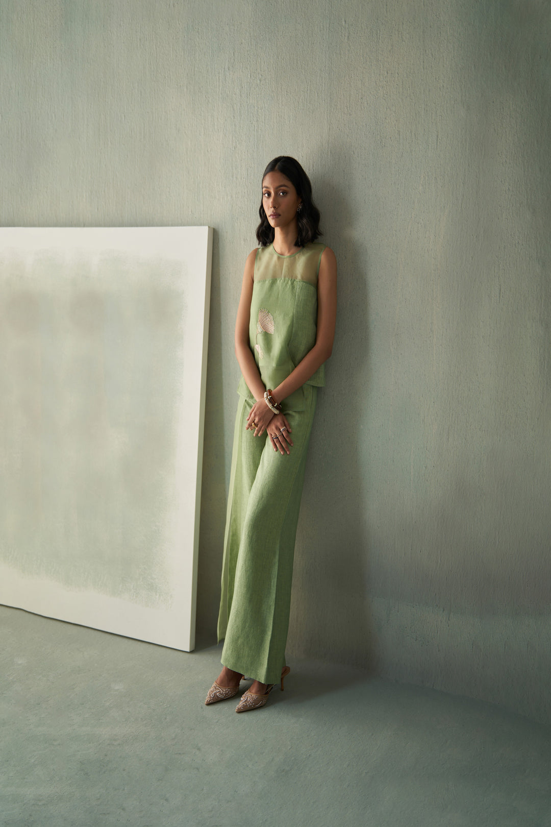 Desert Green Linen Co-Ords