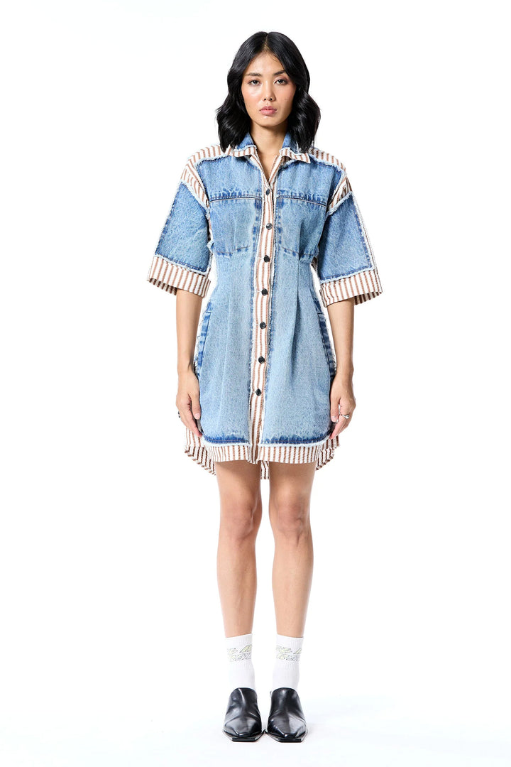 'Denim Drip' Dress