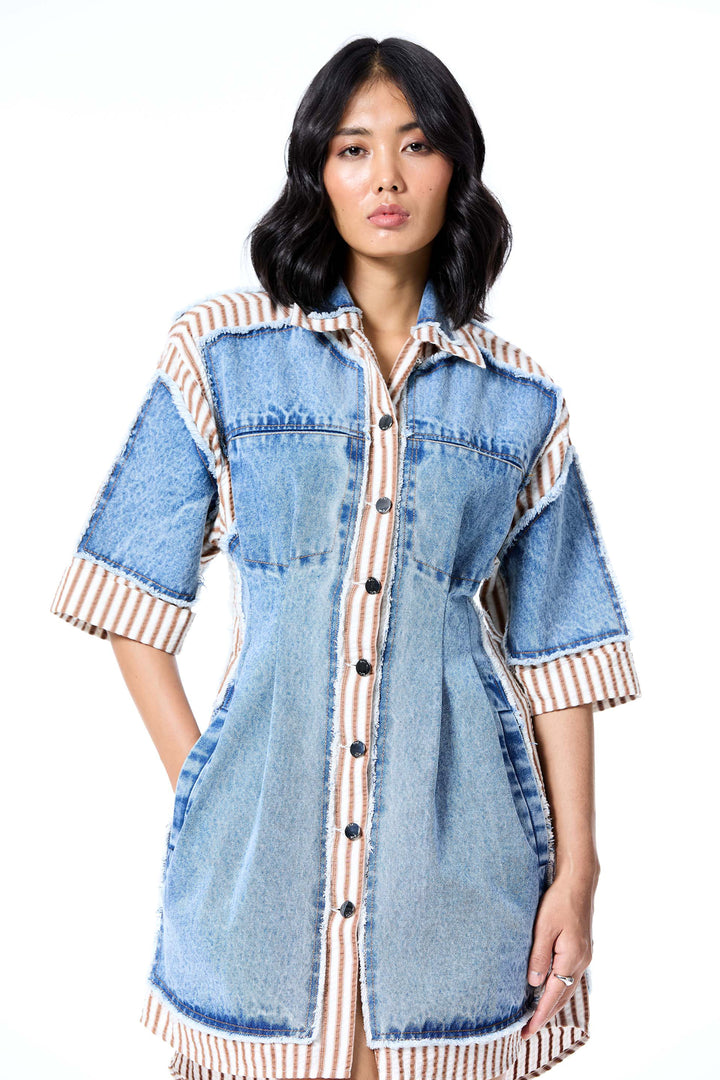 'Denim Drip' Dress